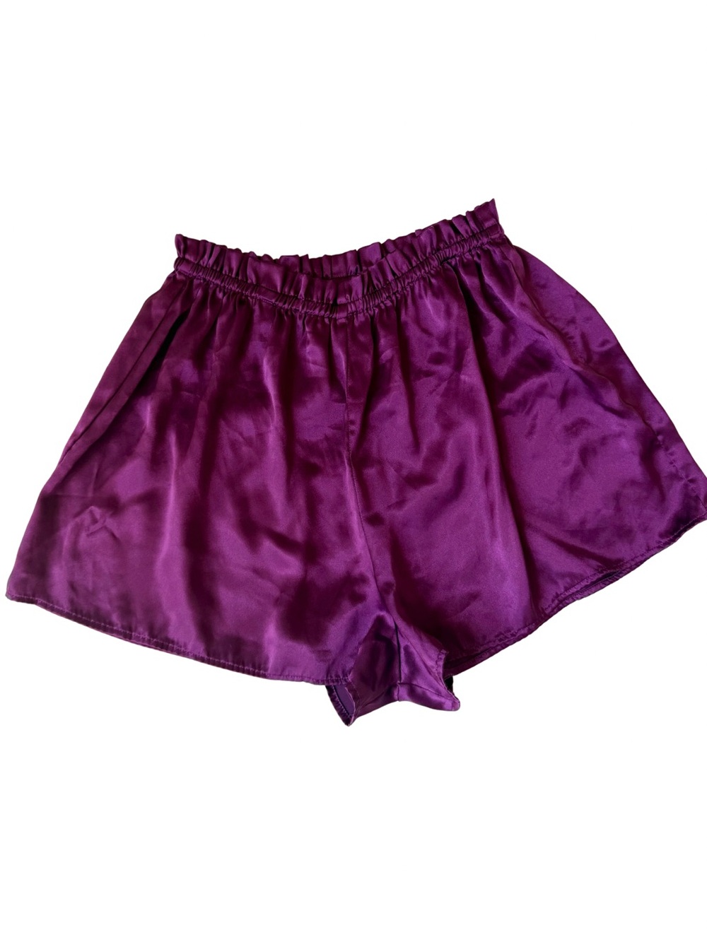 Victoria's Secret Satin Magenta High-Waist Lounge Shorts